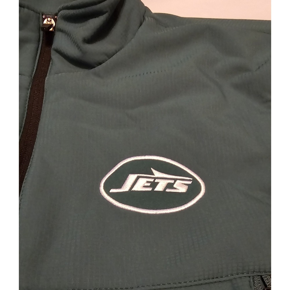 NWT NFL New York Jets G-III Softshell Zip Jacket Green Grey Sides Size Large - Picture 3 of 8